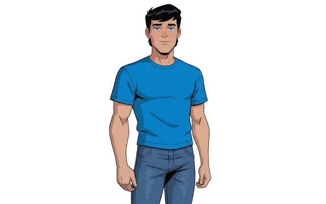 Clark Kent character portrait